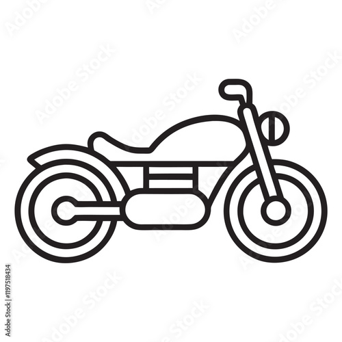 Vintage motorbike icon vektor illustration design