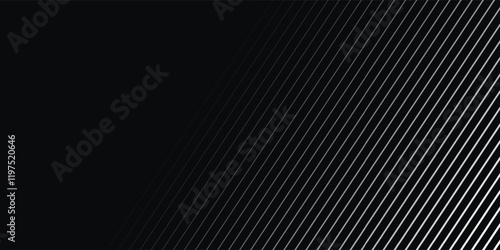 Black background. Abstract vector, science, futuristic, energy technology concept. Digital image of light rays, lines with blue light on white background. Modern vector illustration