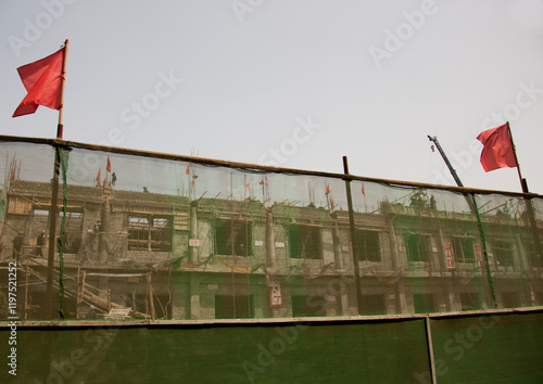 Construction of a new restaurant, Pyongan Province, Pyongyang, North Korea photo