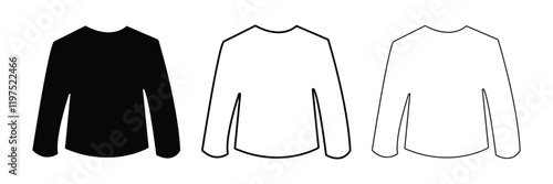 Sweater clothes man multi color style icon. Simple thin line, outline vector of clothes icons .Vector Illustration .