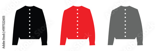 Sweater clothes man multi color style icon. Simple thin line, outline vector of clothes icons .Vector Illustration .