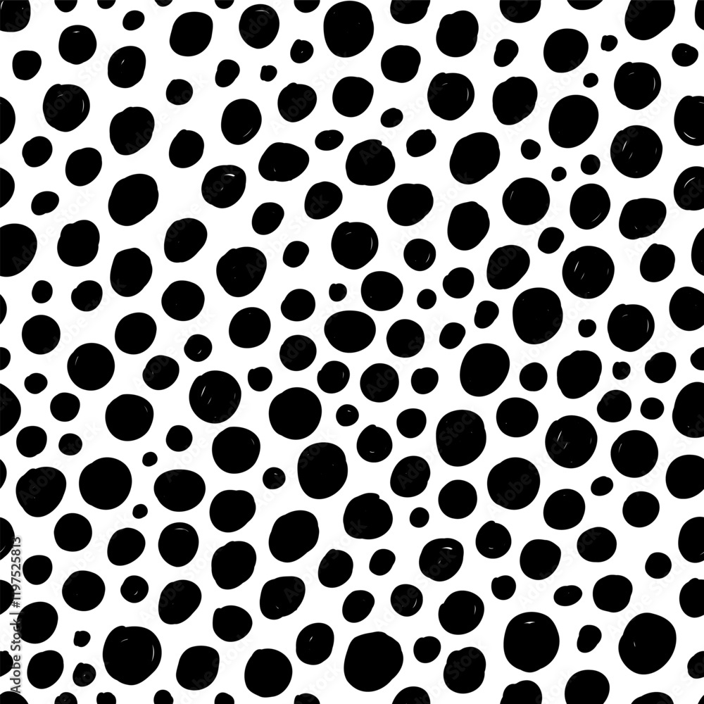 Small dash seamless pattern. Abstract background with doodle circles in black and white. Great for digital projects, fabric prints, packaging, scrapbooking, and creative artworks. Vector illustration Small dash seamless pattern. Abstract background with doodle circles in black and white. Great for digital projects, fabric prints, packaging, scrapbooking, and creative artworks. Vector illustration