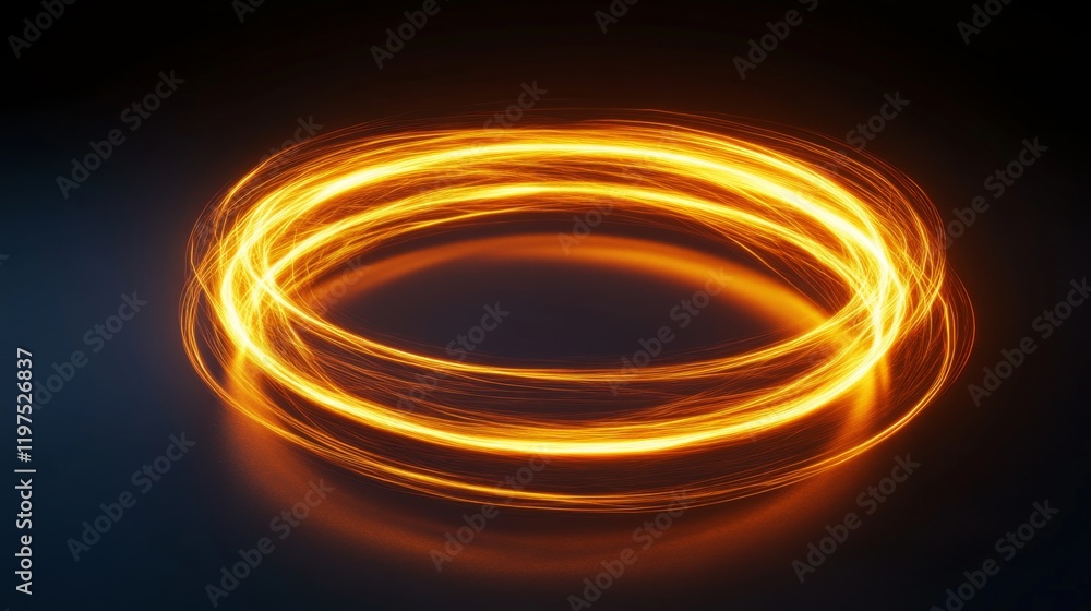 Abstract Golden Circle of Light, Stunning Graphic Design Abstract Golden Circle of Light, Stunning Graphic Design