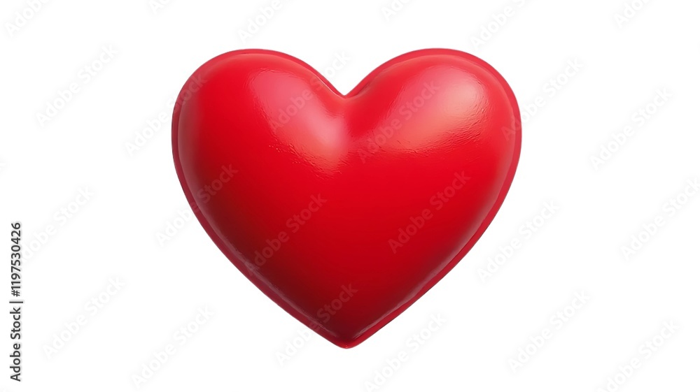 red heart isolated on white red heart isolated on white