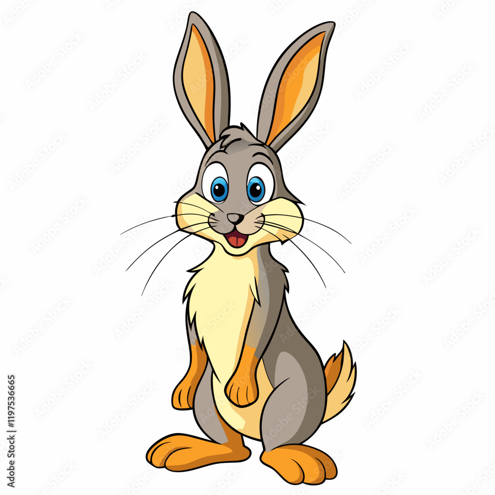 Fototapeta premium hare cartoon vector