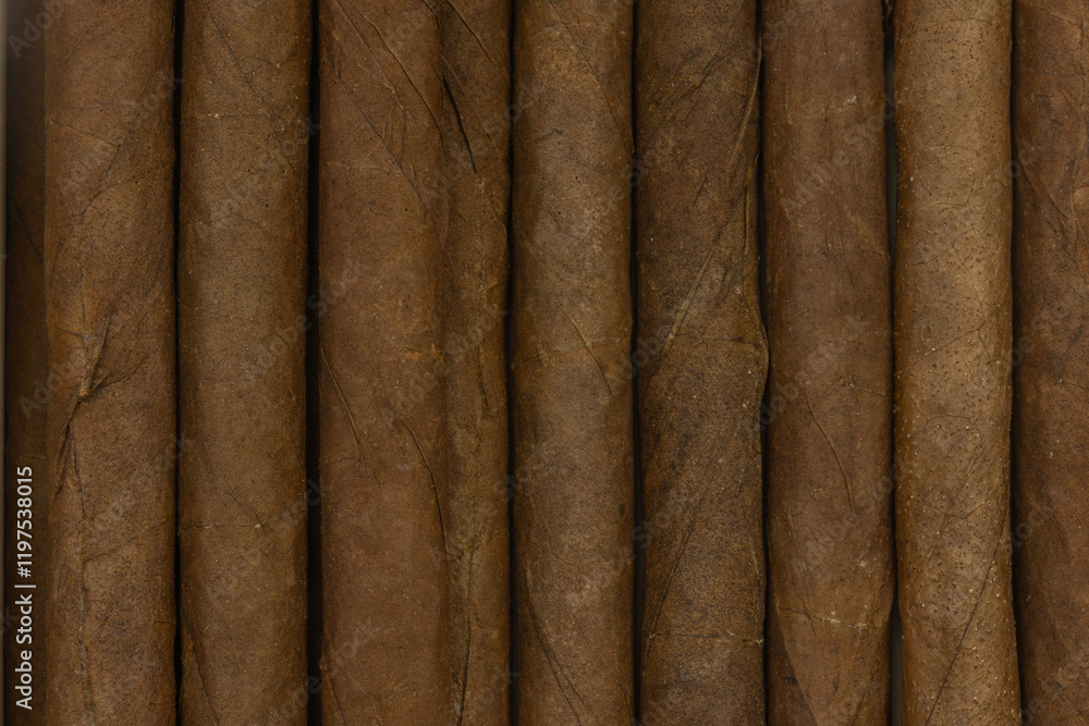 plusieurs petits cigares, en gros plan plusieurs petits cigares, en gros plan