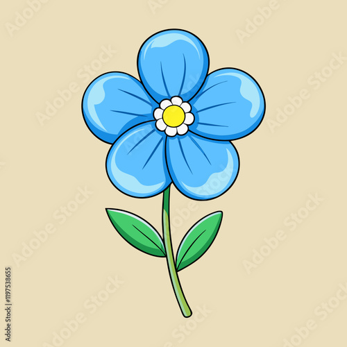 forget me not flower on a background