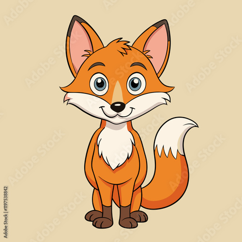 fox cartoon vector