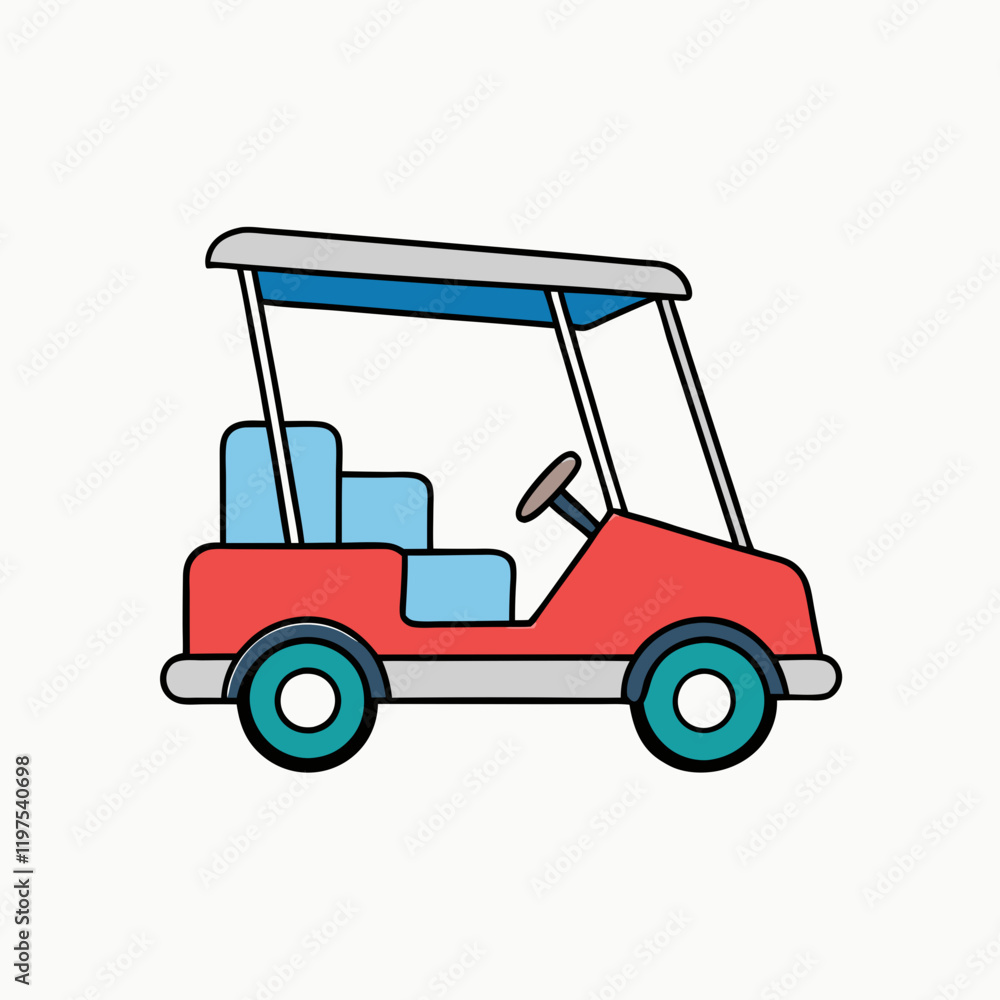 golf cart isolated on white background golf cart isolated on white background