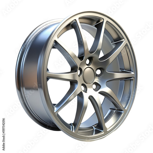 Sleek Black Alloy Wheel photo