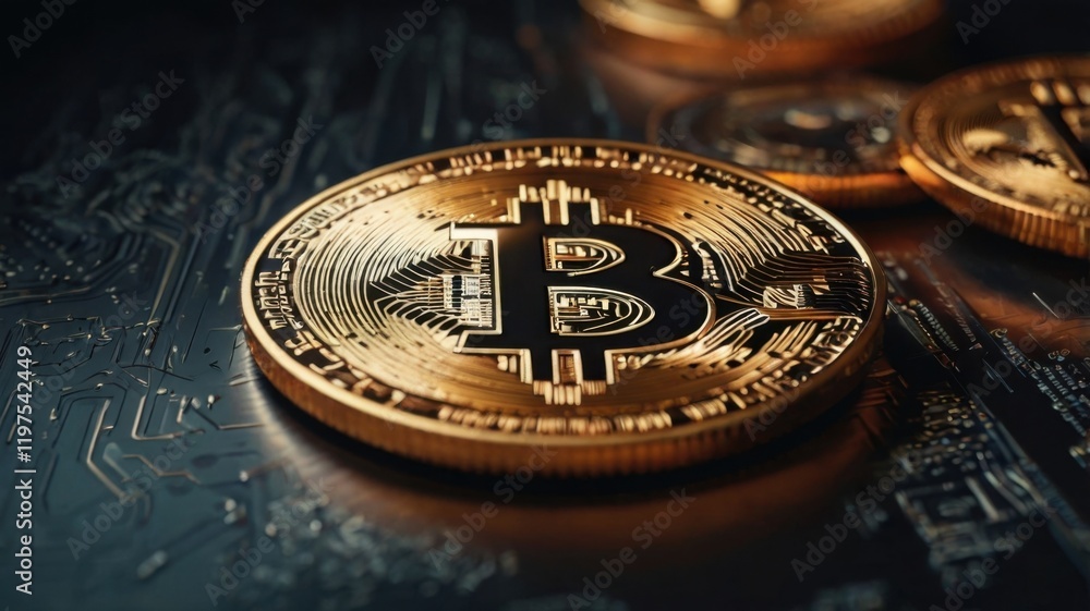 A gold coin with the letter B on it A gold coin with the letter B on it