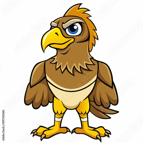 hawk cartoon vector