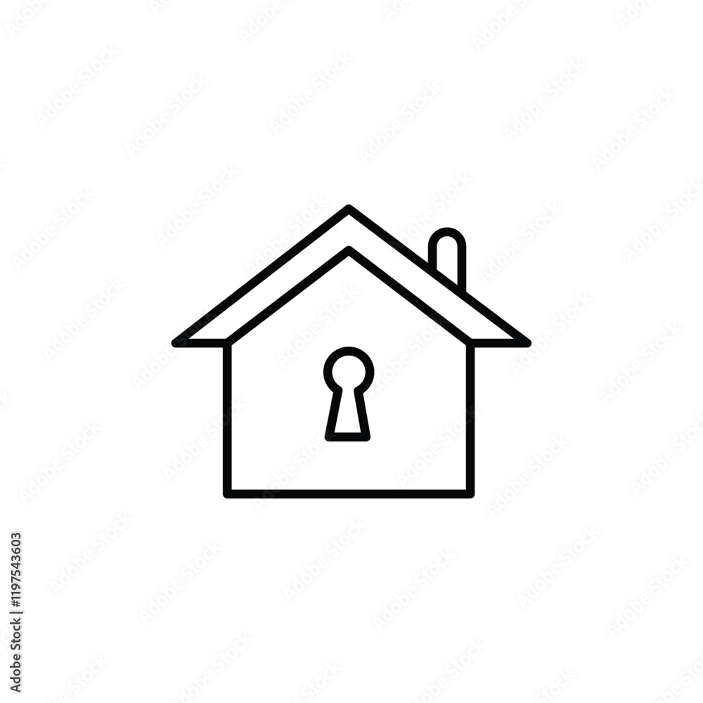 lock home icon Flat fill set collection lock home icon Flat fill set collection