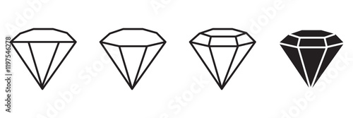 diamond icon vector