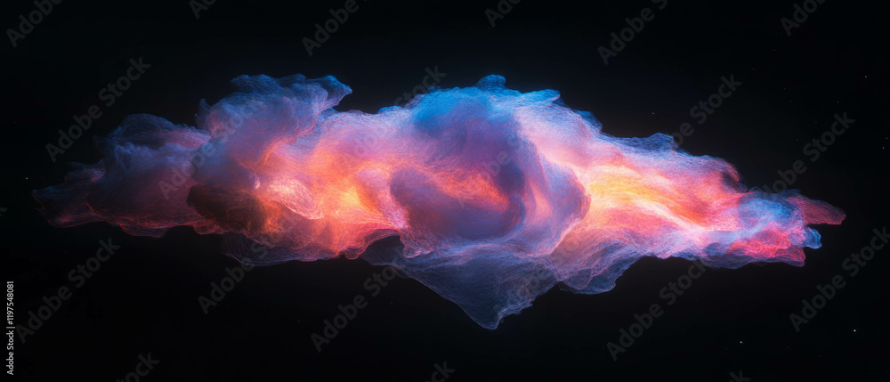 Colorful mystical fire texture with vibrant flames isolated on black background Colorful mystical fire texture with vibrant flames isolated on black background