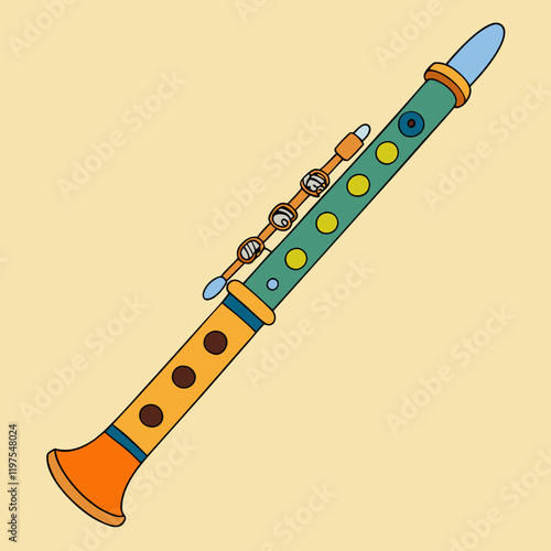 illustration of a oboe