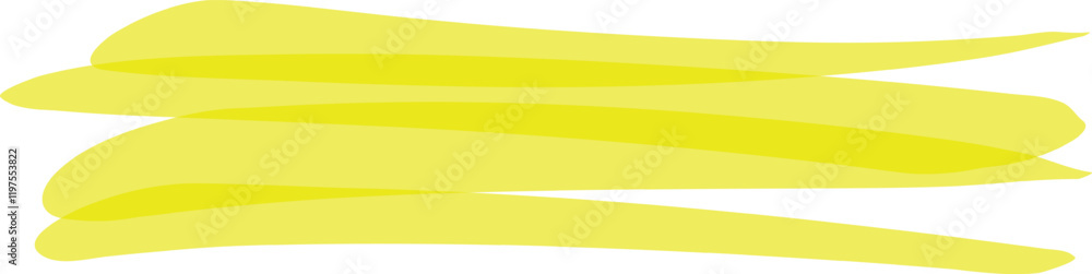Three horizontal brushstrokes in vibrant yellow create a striking design element, adding a touch of energy and visual interest to any project Three horizontal brushstrokes in vibrant yellow create a striking design element, adding a touch of energy and visual interest to any project
