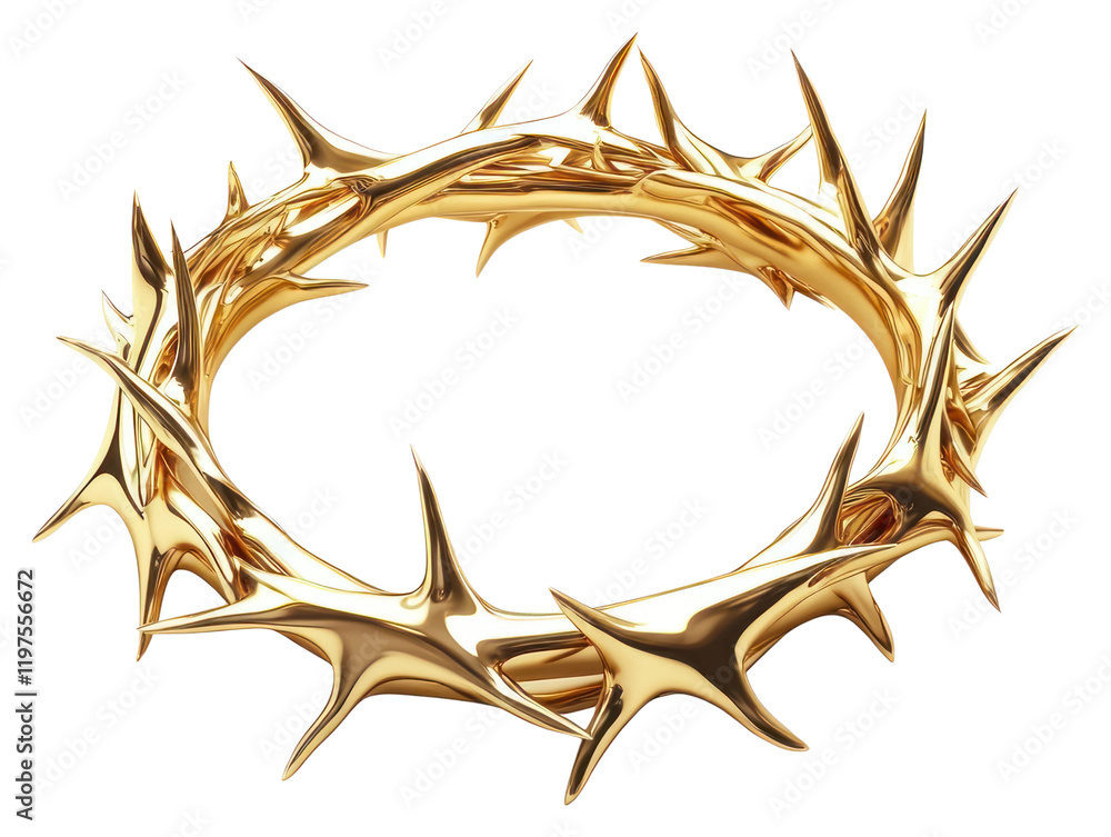 PNG Crown of thorns gold accessories accessory. PNG Crown of thorns gold accessories accessory.