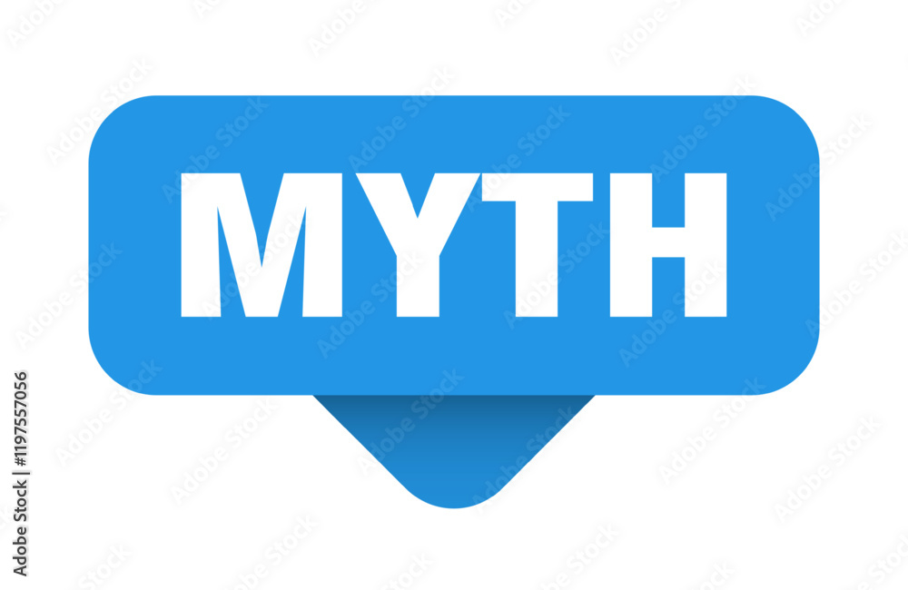 myth sticker. myth sign on transparent background myth sticker. myth sign on transparent background