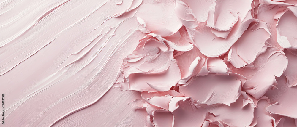 Obraz premium Soft pink floral texture with delicate petals creating a romantic background