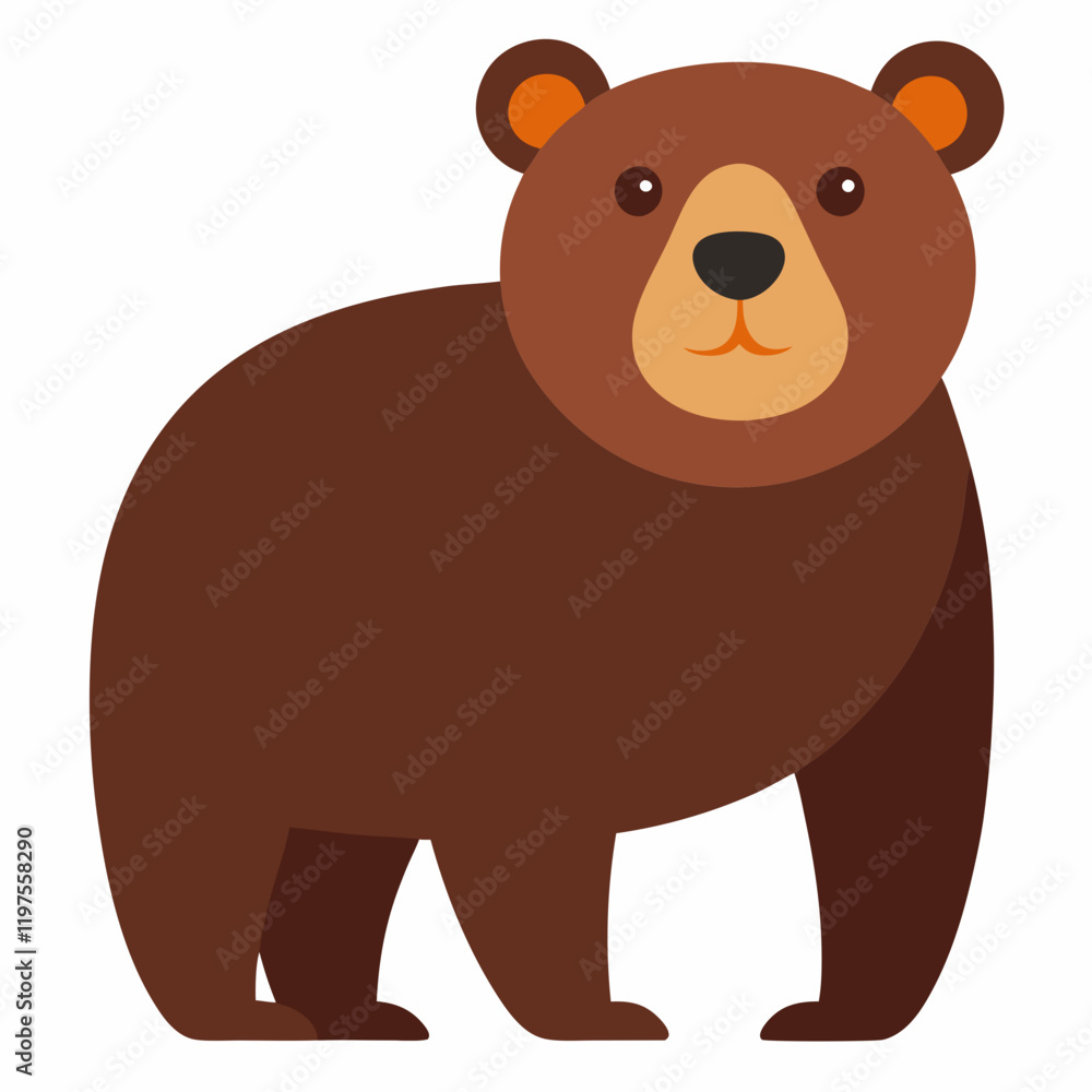 Obraz premium brown bear vector