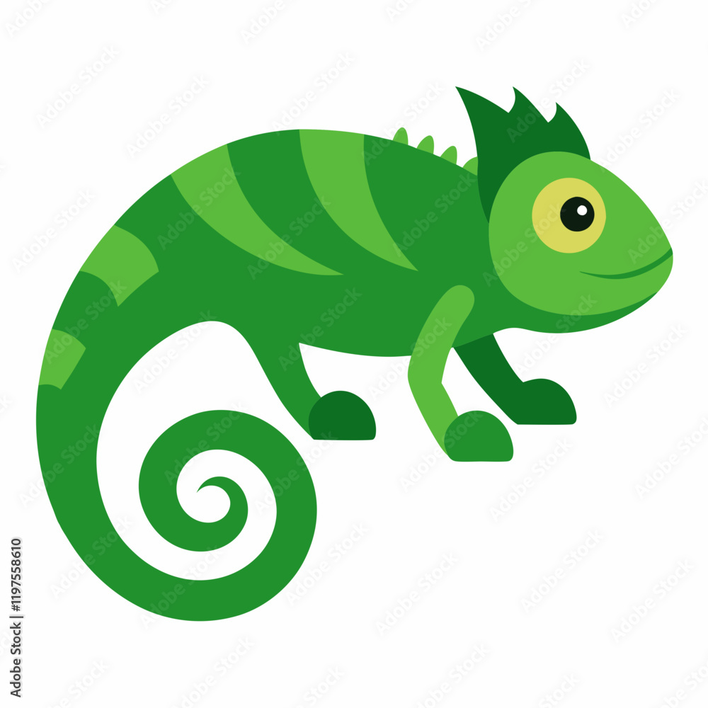 Fototapeta premium chameleon vector illustration
