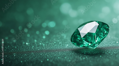 Emerald Gemstone Sparkle: A...