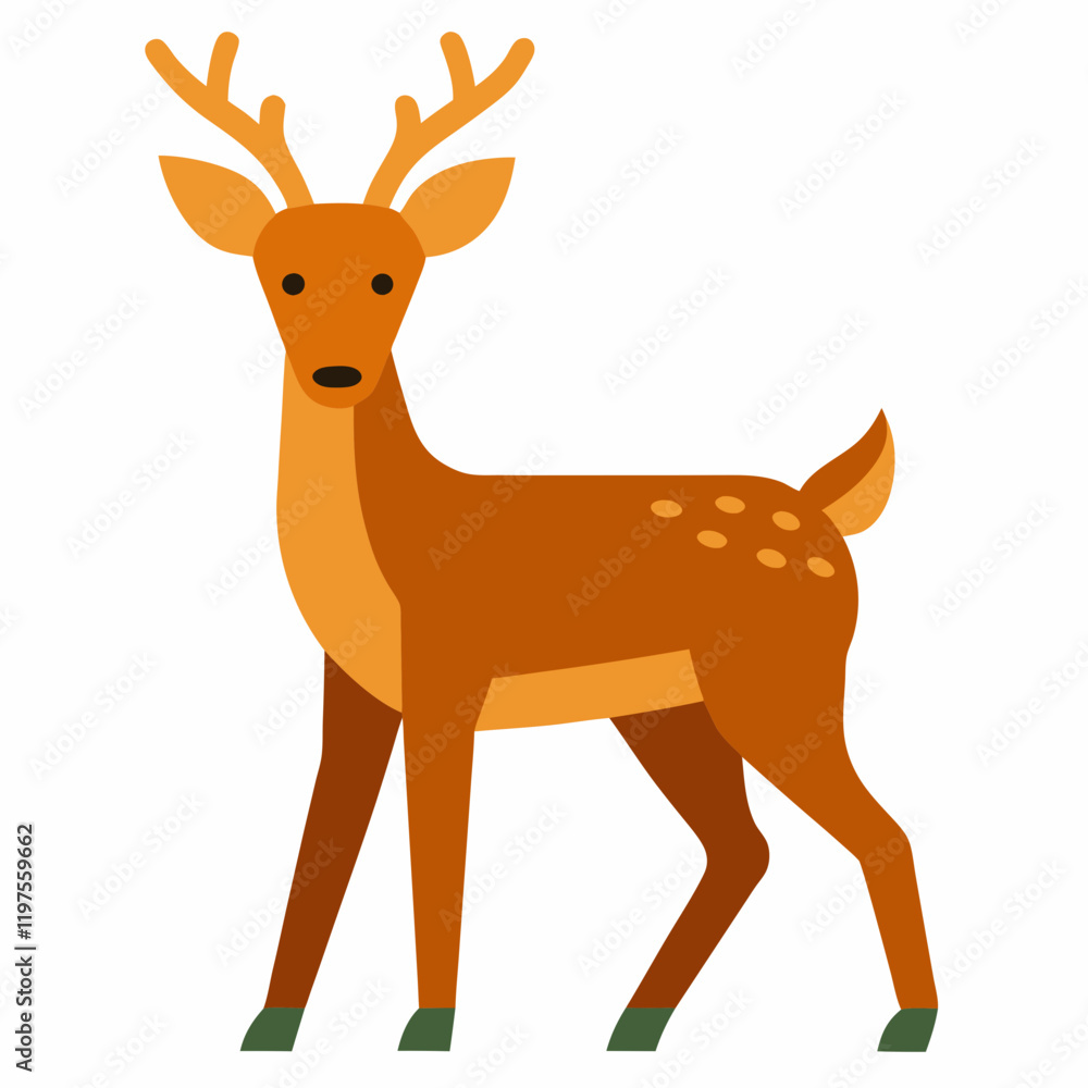 Fototapeta premium deer cartoon isolated