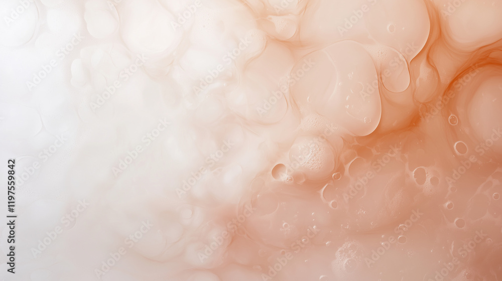 Fototapeta premium Abstract Peach Swirl: A mesmerizing abstract image featuring swirling patterns in delicate peach and cream tones. The fluid forms create a sense of movement and ethereal beauty.