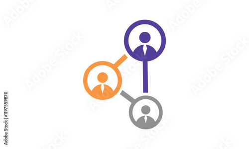 a graphic image with a working partner theme, on a white background. vector graphic base.