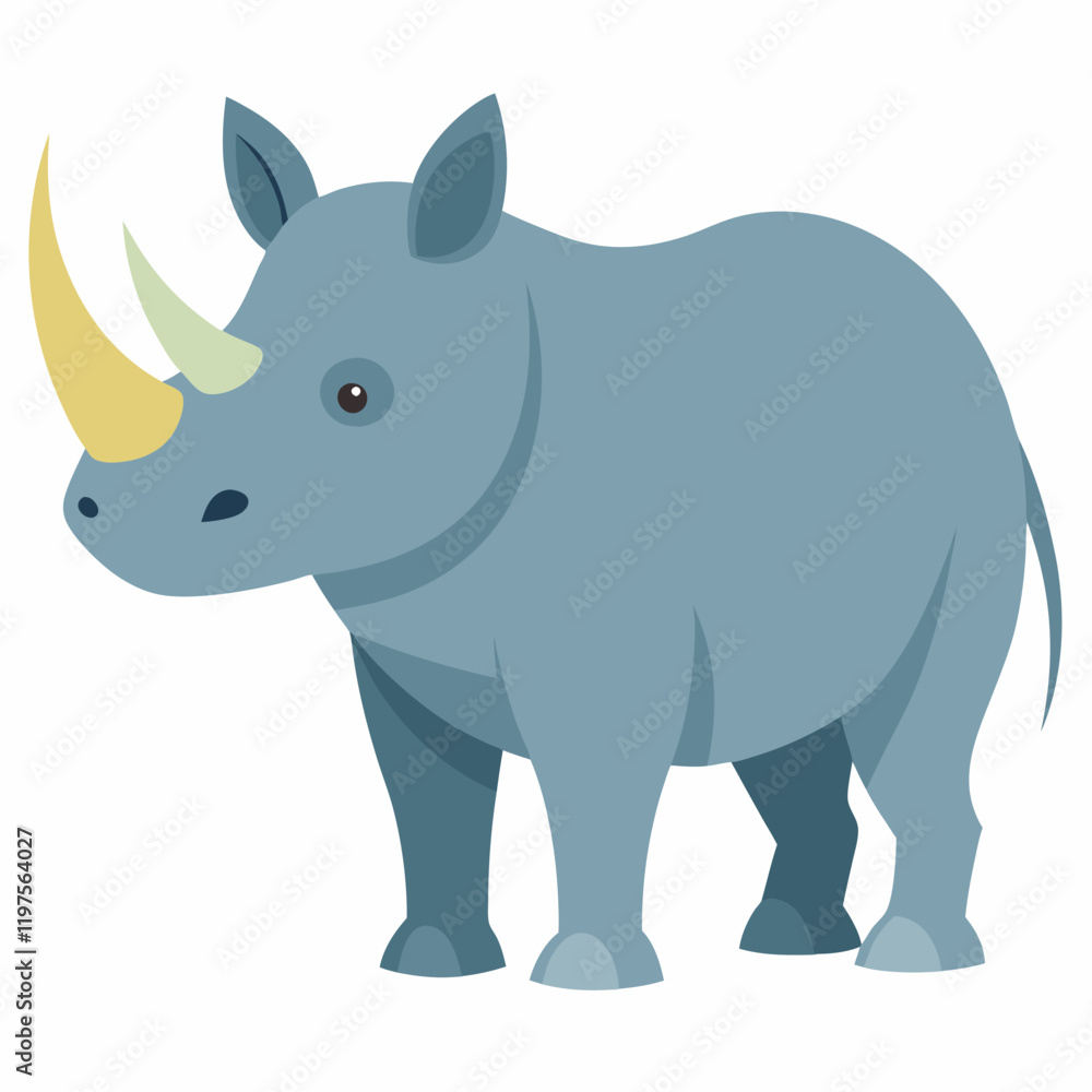 Fototapeta premium rhino vector illustration
