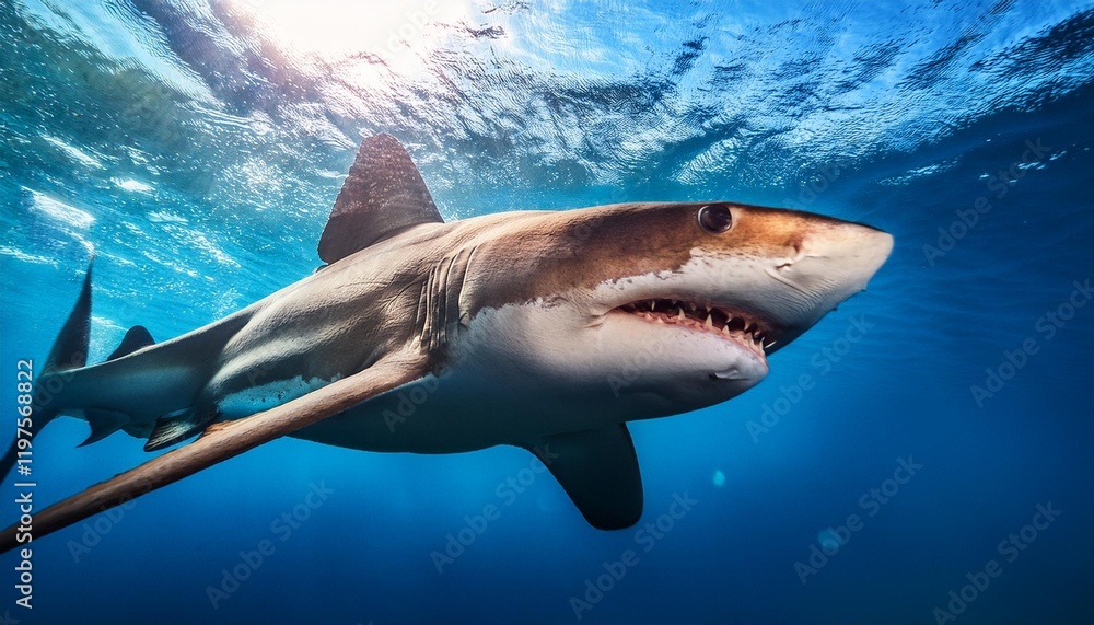 Fototapeta premium great shark in the sea