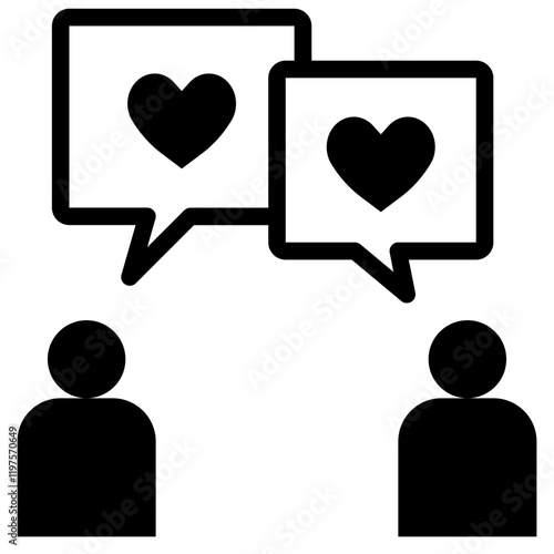 empathy glyph style icon