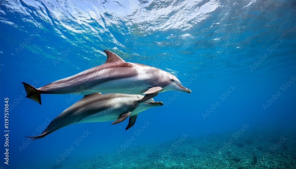 Fototapeta premium dolphin in water