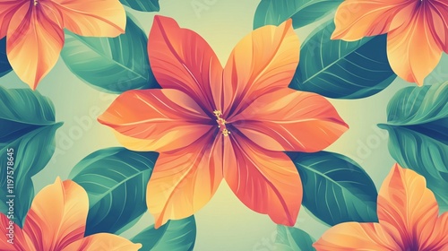 Wallpaper Mural Vibrant Exotic Flower Petals Background for Design Projects Torontodigital.ca