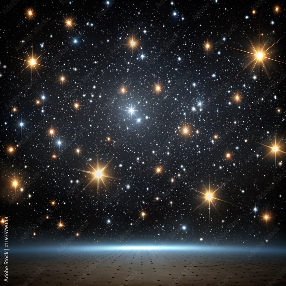 Night or dark sky with twinkle stars abstract background Night or dark sky with twinkle stars abstract background