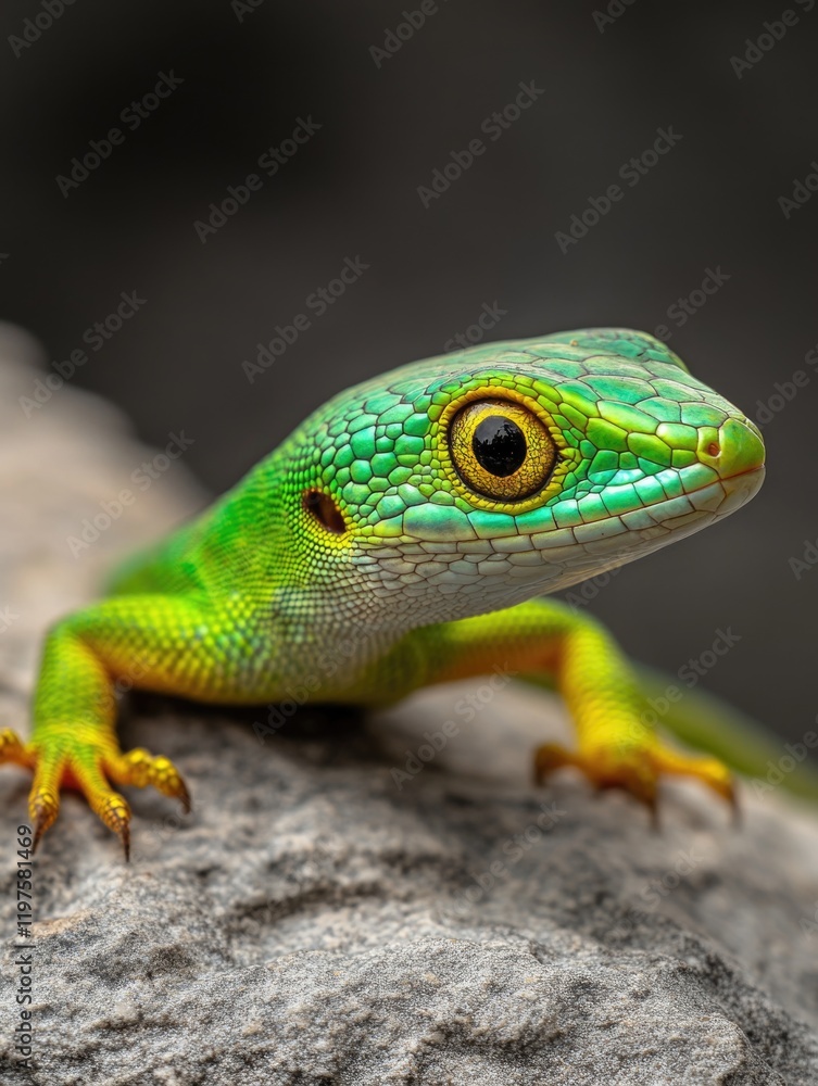 Fototapeta premium Lizard on Rock