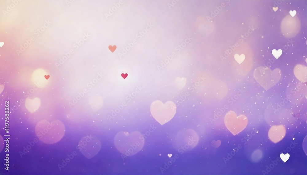 Valentines day background banner - abstract panorama background with red hearts - concept Valentines day background banner - abstract panorama background with red hearts - concept