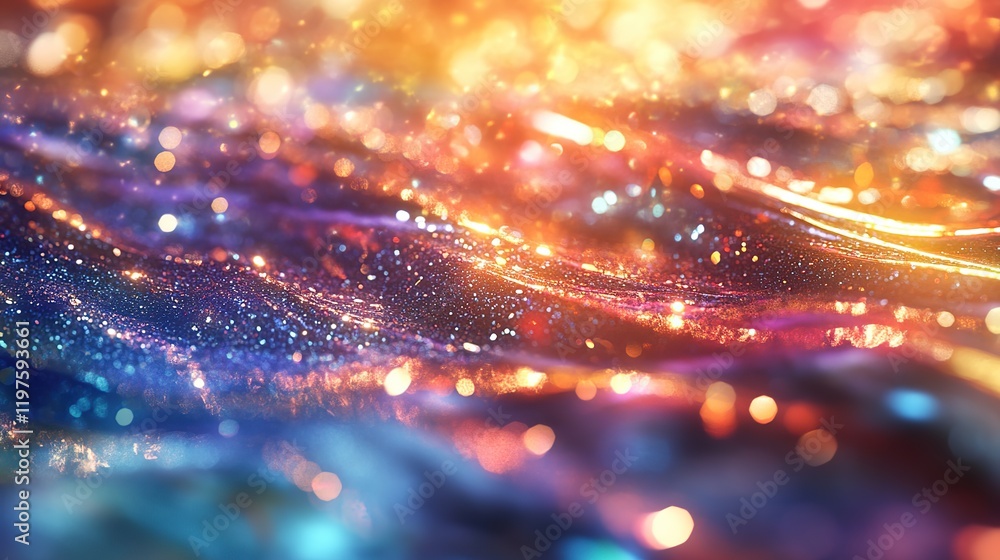 Fototapeta premium Colorful Abstract Background with Light Sparkle and Motion Effect