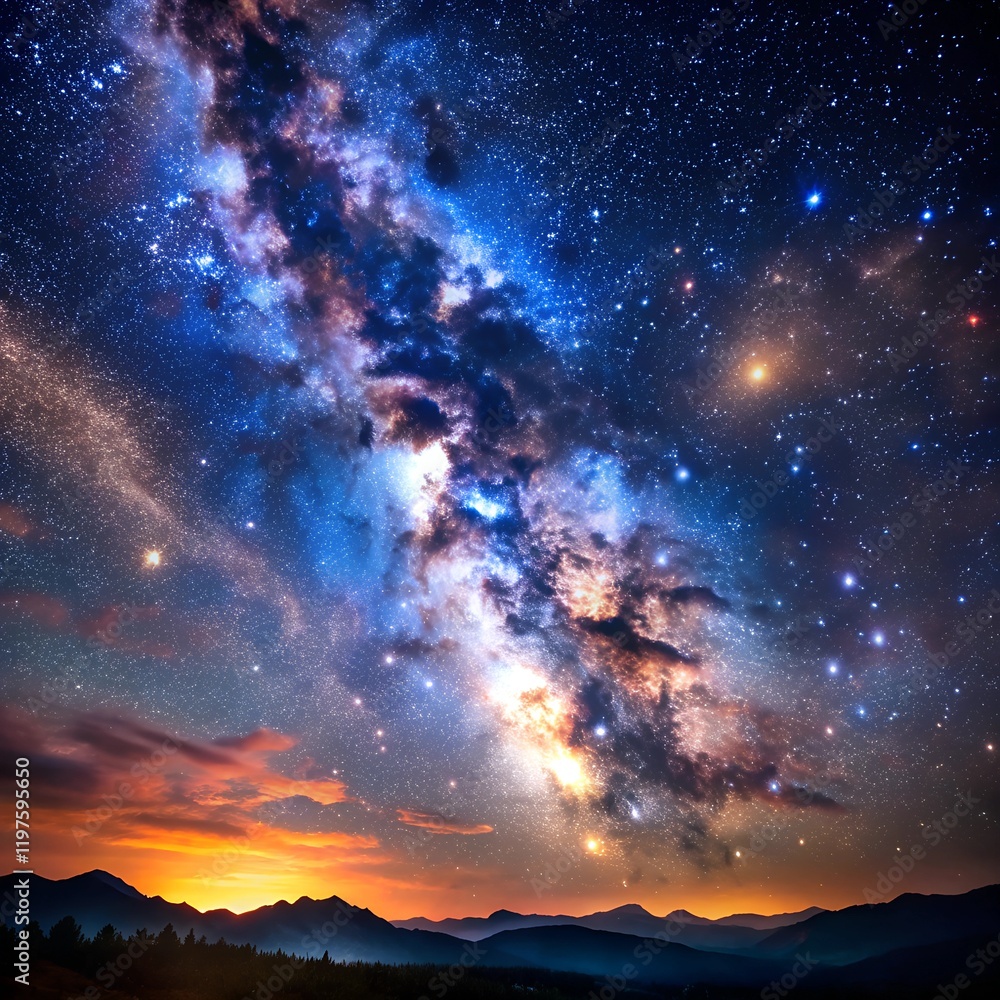 Night or dark sky with twinkle stars abstract background Night or dark sky with twinkle stars abstract background