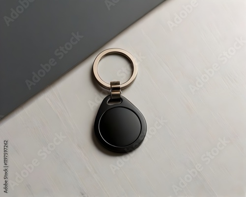 Blank keyring template for mockup design