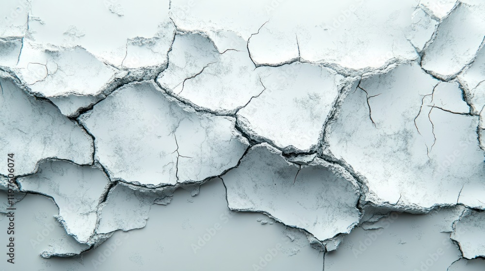 Abstract Cracked Texture: A Study in Light Grey Hues Abstract Cracked Texture: A Study in Light Grey Hues