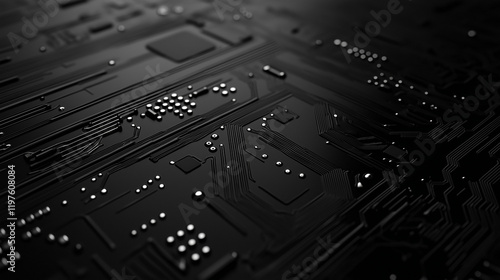 black Abstract Technology Background