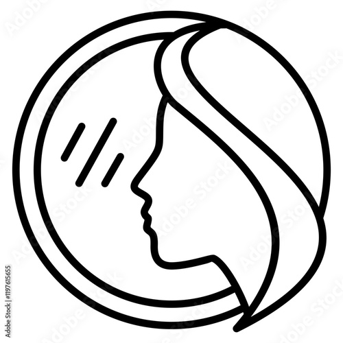 Mirror  Icon Element For Design