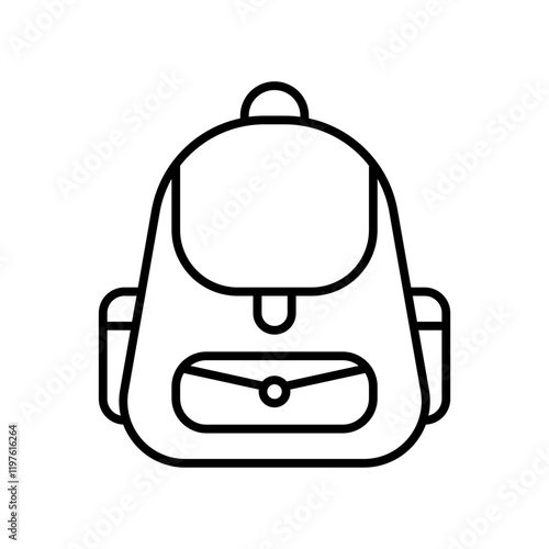 Icon Line -  School backpack