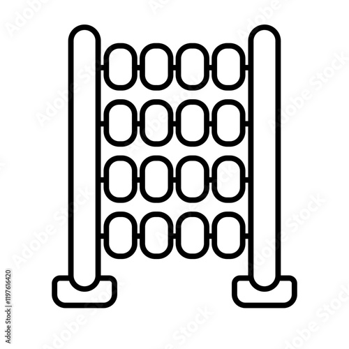 Icon Line -  Fast counting abacus