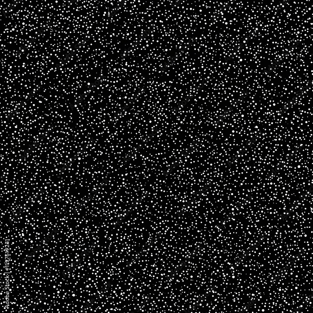 Obraz premium White dots scattered on a black background