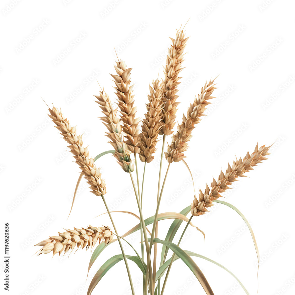 Golden wheat stalks bunch isolated on transparent background ripe grain harvest agriculture botany nature plant food cereal bread bakery ingredient organic farm field harvest time autumn season Golden wheat stalks bunch isolated on transparent background ripe grain harvest agriculture botany nature plant food cereal bread bakery ingredient organic farm field harvest time autumn season