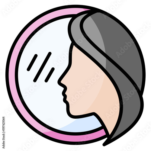 Mirror  Icon Element For Design