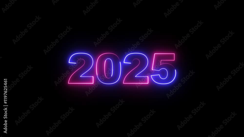 2025 Happy new year 2025 neon animated black background greetings happy new year 2025 2025 animation text on black background 2025 Happy new year 2025 neon animated black background greetings happy new year 2025 2025 animation text on black background
